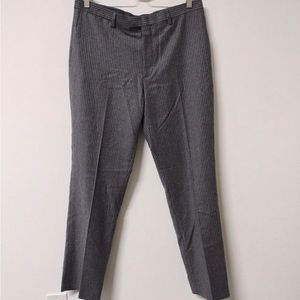 Banana Republic Tessuto Marzotto Mens Slim Fit
Pants 33x32 Wool Gray Pinstripes